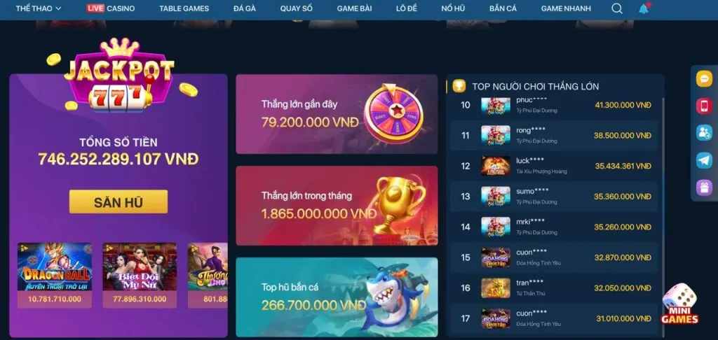 Hình ảnh đa dạng các trò chơi tại VN88VC: cá cược thể thao, casino trực tuyến, bắn cá, nổ hũ